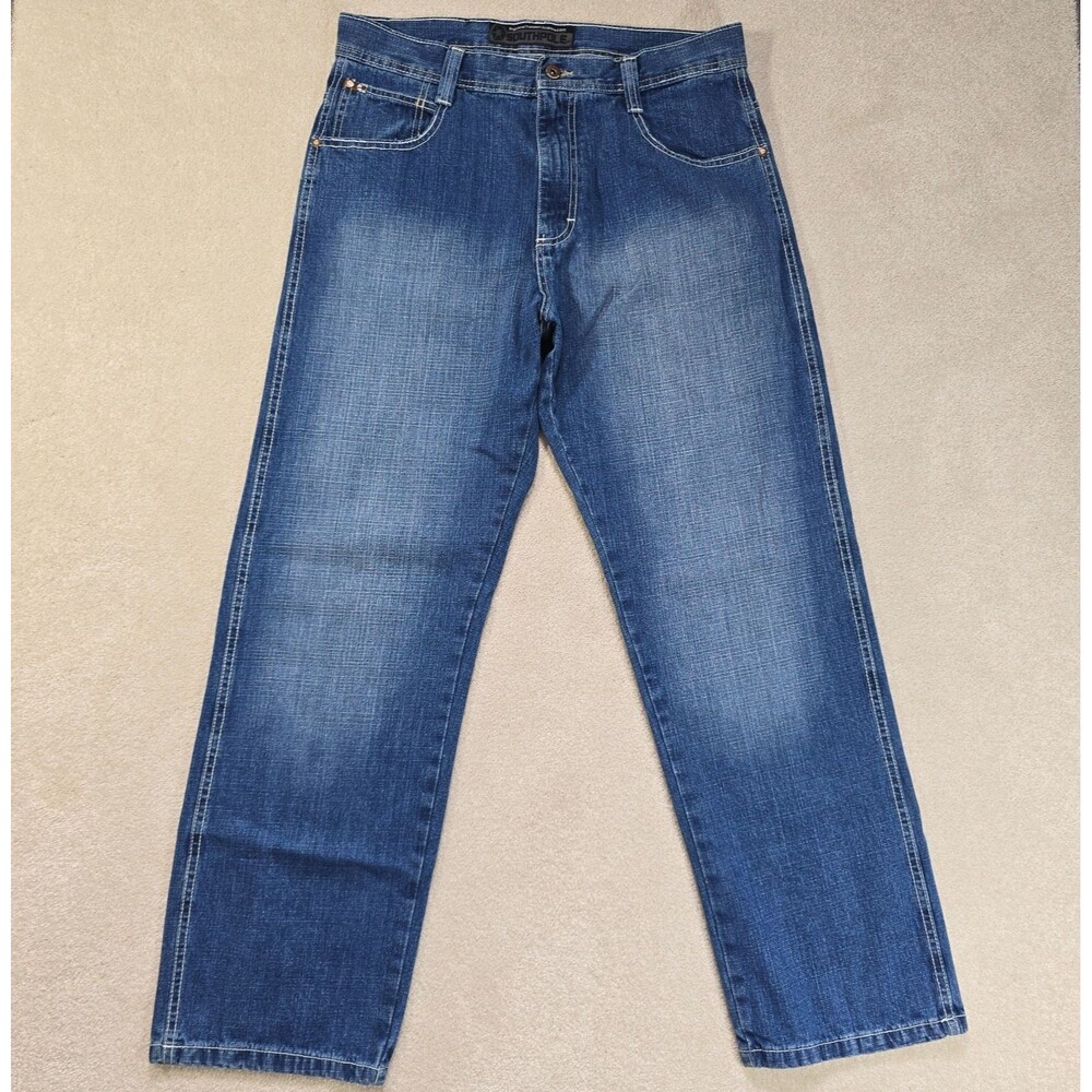 Southpole Baggy Blue Jeans 4180 Men's 36x32 Vintage Y2K